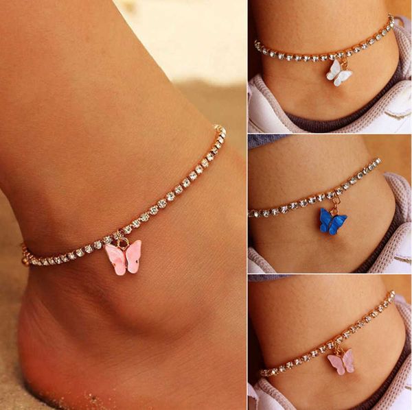 gold color butterfly anklet rhinestone crystal bracelet boho beach for women sandals foot bracelets female jewelry, Red;blue
gold color butterfly anklet rhinestone crystal bracelet boho beach for women sandals foot bracelets female jewelry, Red;blue