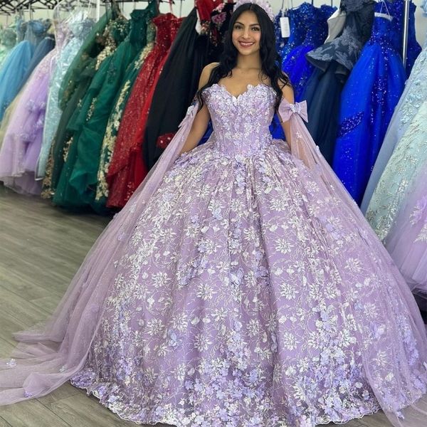 luxury glittering lavender quinceanera dresses with cloak applique lace flower birthday party prom vestidos de 15 anos, Blue;red
luxury glittering lavender quinceanera dresses with cloak applique lace flower birthday party prom vestidos de 15 anos, Blue;red