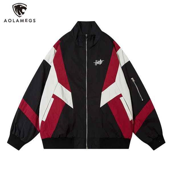 mens jackets vintage trend hit color patch small letter embroidery oversized stand collar rib sleeve zipper sports jacket coat 230829, Black;brown
mens jackets vintage trend hit color patch small letter embroidery oversized stand collar rib sleeve zipper sports jacket coat 230829, Black;brown
