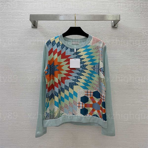 sweaters womens designer sweater knitwear fashion printed patchwork fabric long sleeved round neck pullover jumper designers women knit swea, White;black
sweaters womens designer sweater knitwear fashion printed patchwork fabric long sleeved round neck pullover jumper designers women knit swea, White;black