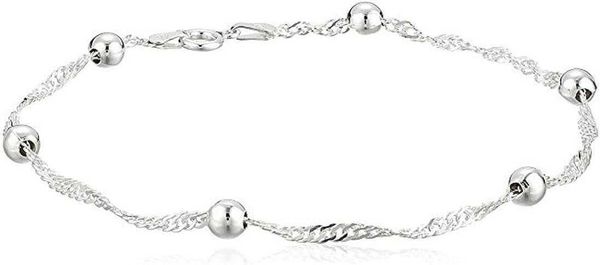adabele 1pc authentic 925 sterling silver singapore bracelet dew drops elegant cute chain 3mm ball women girl nickel made in italy jewelry
adabele 1pc authentic 925 sterling silver singapore bracelet dew drops elegant cute chain 3mm ball women girl nickel made in italy jewelry