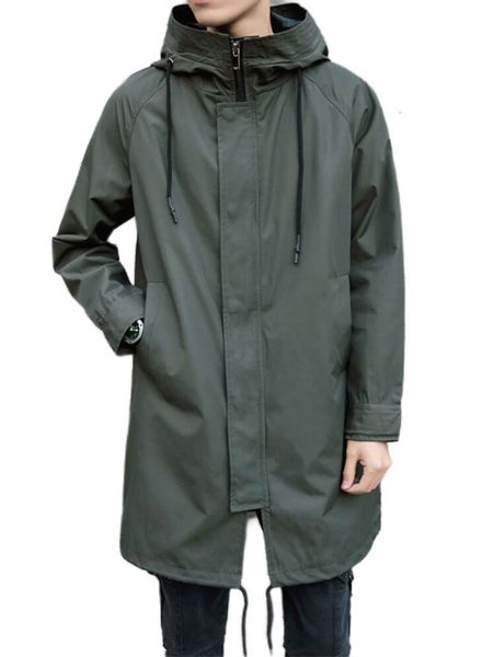 men's trench coats hooded coat midlength windbreaker jacket waterproof spring autumn casual overcoat men fashion clothing 230828, Tan;black
men's trench coats hooded coat midlength windbreaker jacket waterproof spring autumn casual overcoat men fashion clothing 230828, Tan;black