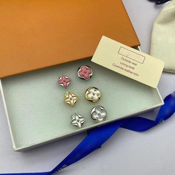 womens nice cute sweet clover designer stud earrings 18k gold luxury pearl shell pink elegant classic earring earings ear rings jewelry with, Golden;silver
womens nice cute sweet clover designer stud earrings 18k gold luxury pearl shell pink elegant classic earring earings ear rings jewelry with, Golden;silver