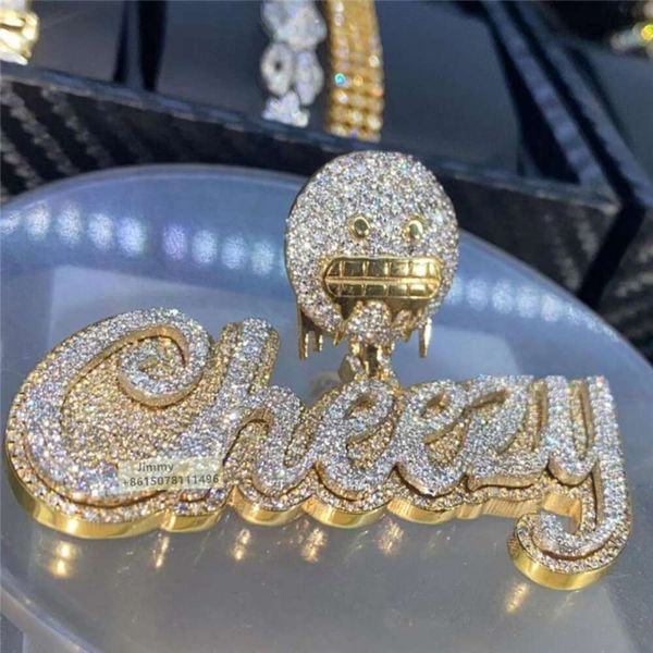 flower setting way iced out sterling sier white gold yellow gold two tone color vvs1 moissanite crazy letter pendant, Silver
flower setting way iced out sterling sier white gold yellow gold two tone color vvs1 moissanite crazy letter pendant, Silver