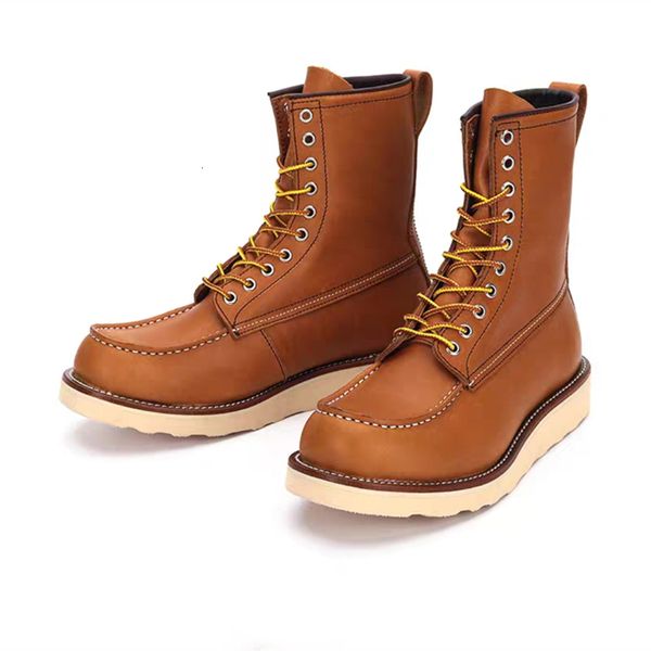 boots autumn winter high casual men vintage genuine leather shoes handmade tooling midcalf outdoor motorcycle 230829, Black
boots autumn winter high casual men vintage genuine leather shoes handmade tooling midcalf outdoor motorcycle 230829, Black