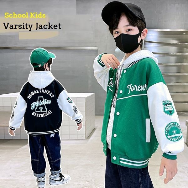 jackets spring autumn boys contrast alphabet single-breasted varsity jackets school kids outfit children sport coats 3-14 years 230829, Blue;gray
jackets spring autumn boys contrast alphabet single-breasted varsity jackets school kids outfit children sport coats 3-14 years 230829, Blue;gray