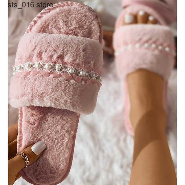 slippers 2022 winter new house women fluffy slippers faux pearl lace edge ladies slippers non-slip bedroom girls plush shoes t230828, Black
slippers 2022 winter new house women fluffy slippers faux pearl lace edge ladies slippers non-slip bedroom girls plush shoes t230828, Black