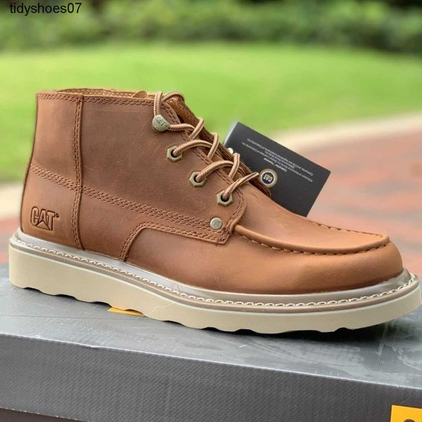cat genuine leather lace up outdoor casual boots comfortable and lightweight work clothes shoes wear-resistant and non slip men's leath, Black
cat genuine leather lace up outdoor casual boots comfortable and lightweight work clothes shoes wear-resistant and non slip men's leath, Black