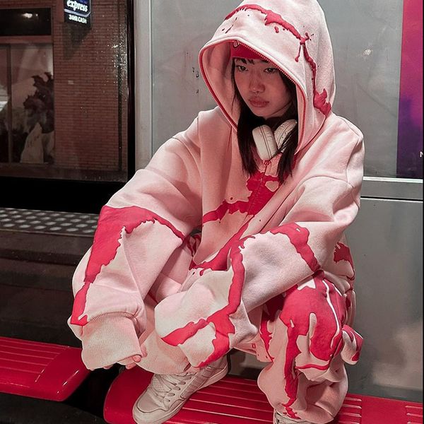 womens hoodies sweatshirts y2k retro print men women hip hop casual long sleeve zipper jacket coats gothic oversized hooded pants suit 23082, Black
womens hoodies sweatshirts y2k retro print men women hip hop casual long sleeve zipper jacket coats gothic oversized hooded pants suit 23082, Black