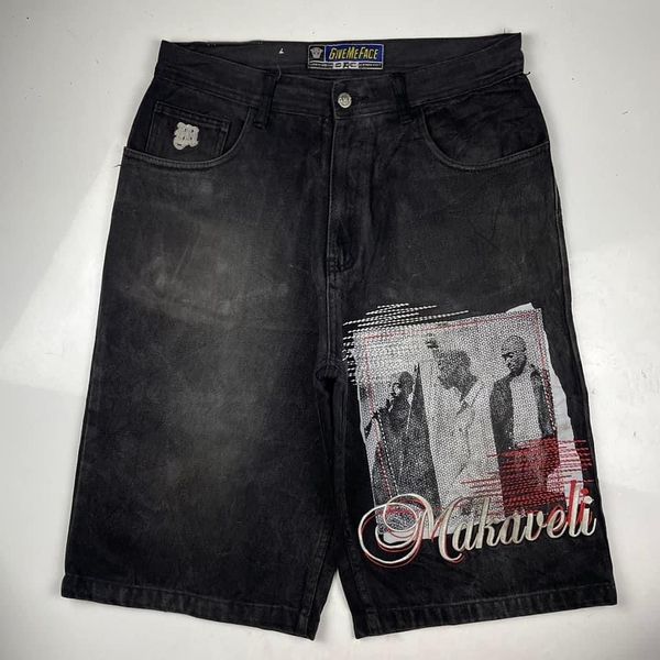 skirts harajuku 2023 summer pattern printed short jeans fashion hip hop punk basketball shorts wide leg sports pant's wear 230828, Black
skirts harajuku 2023 summer pattern printed short jeans fashion hip hop punk basketball shorts wide leg sports pant's wear 230828, Black