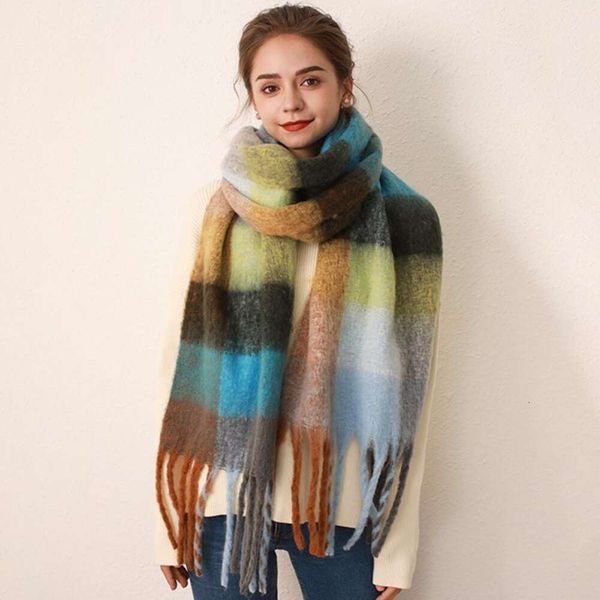 mohair scarf womens autumn and winter warm korean version ins thickened imitation cashmere plaid style, Blue;gray
mohair scarf womens autumn and winter warm korean version ins thickened imitation cashmere plaid style, Blue;gray