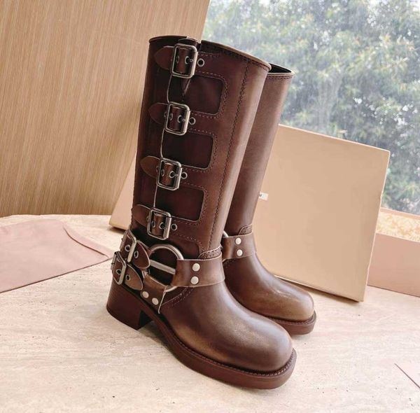 designer boots designer boots woman harness belt buckled cowhide leather biker knee boots chunky heel zip knight boots fashion square toe an, Black
designer boots designer boots woman harness belt buckled cowhide leather biker knee boots chunky heel zip knight boots fashion square toe an, Black