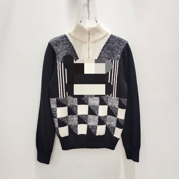 819 2023 autumn brand same style sweater long sleeve crew neck pullover black fashion womens clothes womens qian, White;black
819 2023 autumn brand same style sweater long sleeve crew neck pullover black fashion womens clothes womens qian, White;black