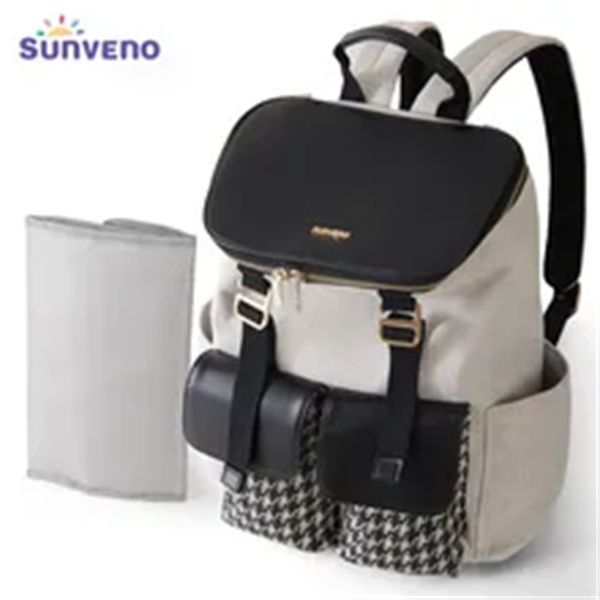 sunveno mommy diaper bag backpack multifunction stylish baby bag with changing pad large capacity houndstooth diaper backpack, Black
sunveno mommy diaper bag backpack multifunction stylish baby bag with changing pad large capacity houndstooth diaper backpack, Black