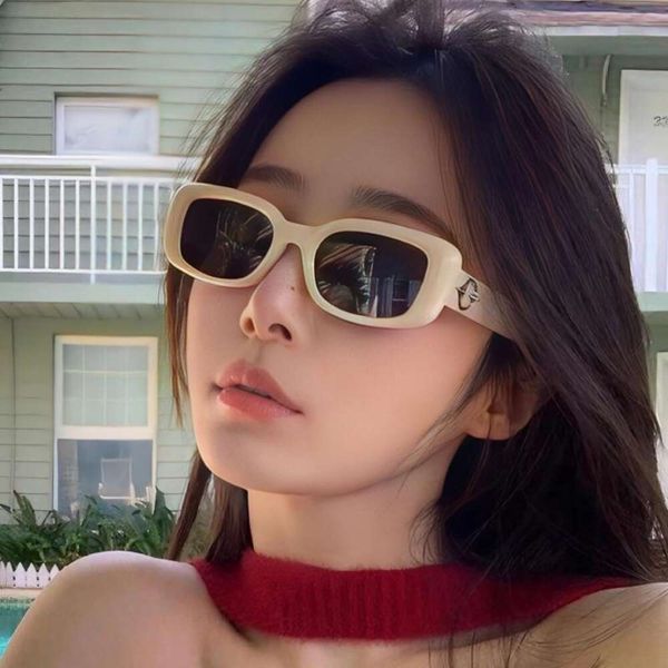 sunglasses for women high end small face square men anti violet retro glasses, White;black
sunglasses for women high end small face square men anti violet retro glasses, White;black