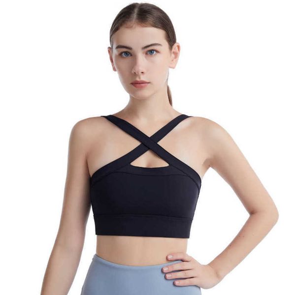 2023 desginer al yoga new bra sports fitness bra can cross gather running bra before and after, White
2023 desginer al yoga new bra sports fitness bra can cross gather running bra before and after, White