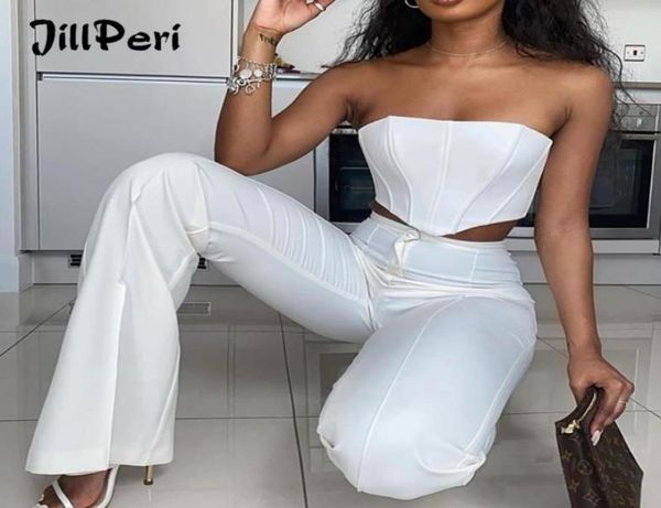 women039s tracksuits jillperi strapless corset crop and flare pants sets solid high waist women outfit elegant casual 7078450, Gray
women039s tracksuits jillperi strapless corset crop and flare pants sets solid high waist women outfit elegant casual 7078450, Gray