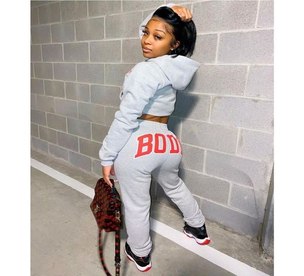 body sporty two piece set hoodies sweatshirt crop letter sweatpants fall winter clothes women casual tracksuits outfits x09241645185, Gray
body sporty two piece set hoodies sweatshirt crop letter sweatpants fall winter clothes women casual tracksuits outfits x09241645185, Gray