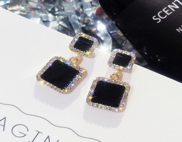 black square geometric dangle drop earrings for women crystal rhinestone statement wedding earring party stud jewelry4768333, Silver
black square geometric dangle drop earrings for women crystal rhinestone statement wedding earring party stud jewelry4768333, Silver