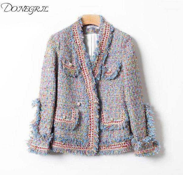 2020 autumn tweed jacket women vneck tweed coat pearl buttons slim elegant women jackets casaco feminine 3535534, Black;brown
2020 autumn tweed jacket women vneck tweed coat pearl buttons slim elegant women jackets casaco feminine 3535534, Black;brown