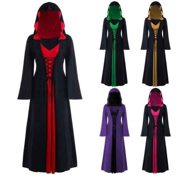 casual dresses halloween costume gothic dress hooded lace up cosplay witch long sleeve stitching plus size disfraz mujer carnaval4010956, Black;gray
casual dresses halloween costume gothic dress hooded lace up cosplay witch long sleeve stitching plus size disfraz mujer carnaval4010956, Black;gray