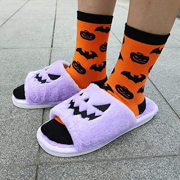 slippers women halloween pumpkin slippers soft plush flip flop house indoor shoes warm home slippers winter female fur slides girls gift 230, Black
slippers women halloween pumpkin slippers soft plush flip flop house indoor shoes warm home slippers winter female fur slides girls gift 230, Black