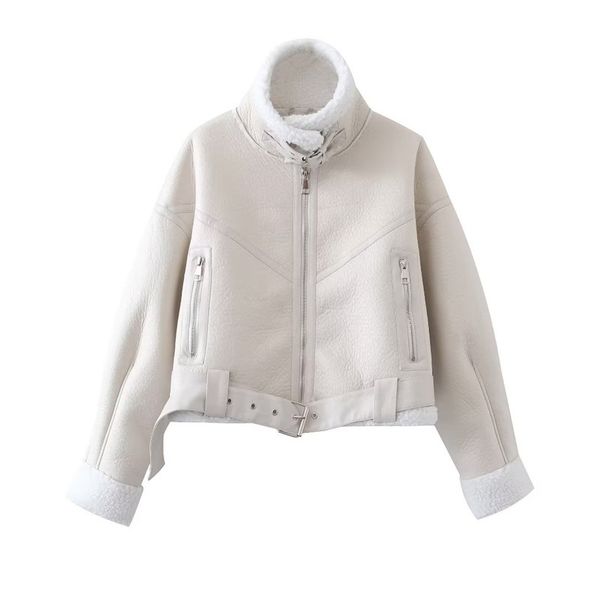 2023 traf woman's fashion thick warm faux shearling jacket coat vintage long sleeve belt hem female outerwear chic, Black;brown
2023 traf woman's fashion thick warm faux shearling jacket coat vintage long sleeve belt hem female outerwear chic, Black;brown