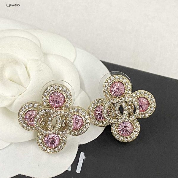 designer earrings for women crystal clear pink gemstone inlay charm jewelry brass ear pendants including box valentine's day gift, Golden
designer earrings for women crystal clear pink gemstone inlay charm jewelry brass ear pendants including box valentine's day gift, Golden