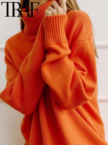 women s hoodies sweatshirts traf 2023 winter women long sleeve knit sweaters vintage turtleneck loose jumper female oversize elegant pullove, Black
women s hoodies sweatshirts traf 2023 winter women long sleeve knit sweaters vintage turtleneck loose jumper female oversize elegant pullove, Black