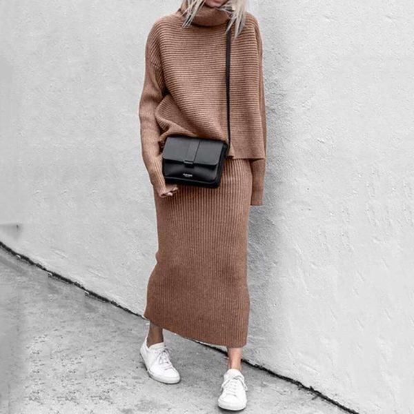 womens clothing autumn casual sweaters loose fashionable long skirt two piece set wholesale sweater, White;black
womens clothing autumn casual sweaters loose fashionable long skirt two piece set wholesale sweater, White;black
