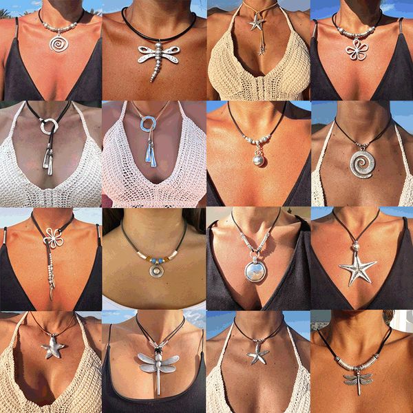 navel bell button rings ethnic style vintage round pendant necklace for women bohemian faux turquoise beaded leather cord party jewelry 2308, Silver
navel bell button rings ethnic style vintage round pendant necklace for women bohemian faux turquoise beaded leather cord party jewelry 2308, Silver