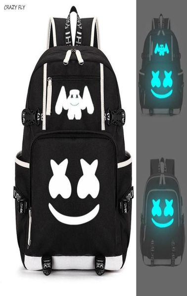 marshmello luminous usb lapbackpacks american mystery dj student school bag for teenagers men women girls boys book bags new4111429
marshmello luminous usb lapbackpacks american mystery dj student school bag for teenagers men women girls boys book bags new4111429