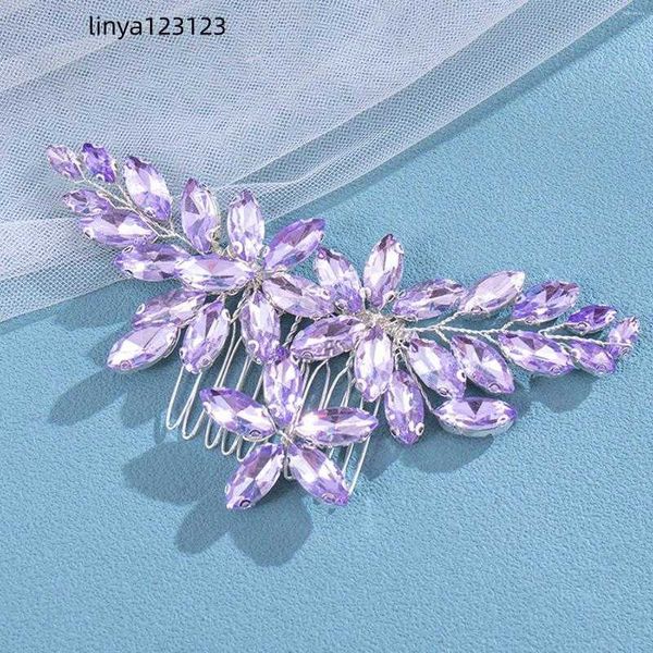 hair clips bride wedding combs purple rhinestone designs silver plated metal headpieces fairy crystal headdress jewelry for women, Golden;silver
hair clips bride wedding combs purple rhinestone designs silver plated metal headpieces fairy crystal headdress jewelry for women, Golden;silver