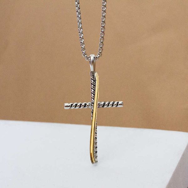 Designer DY Necklace Luxury Top Cross Popular Button Line Pendant jewelry Stainless Steel Chain Necklace Accessories Jewelry fashion Valentine's Day romantic gift
Designer DY Necklace Luxury Top Cross Popular Button Line Pendant jewelry Stainless Steel Chain Necklace Accessories Jewelry fashion Valentine's Day romantic gift
