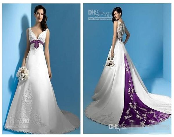 latest design a line wedding dresses selling princess long bridal gowns w1428 spring vneck sash white and purple satin beaded2225932
latest design a line wedding dresses selling princess long bridal gowns w1428 spring vneck sash white and purple satin beaded2225932