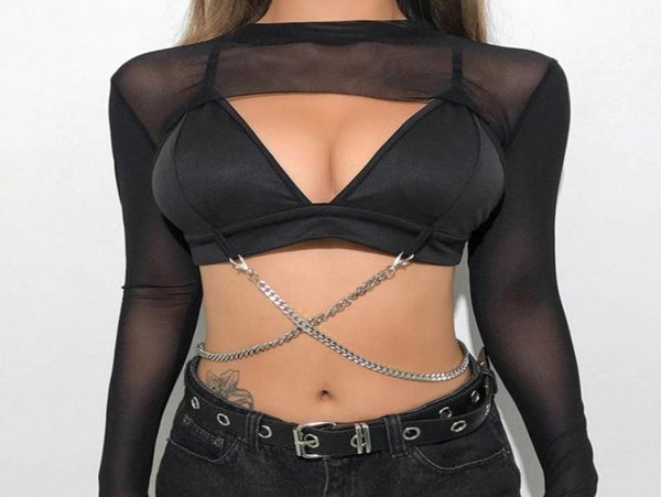 women long sleeve see through mesh fishnet crop tee shirt sheer black short women039s tshirt3377082, White
women long sleeve see through mesh fishnet crop tee shirt sheer black short women039s tshirt3377082, White