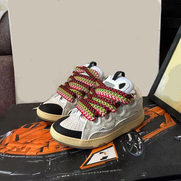 2023 new fashion designer shoes men women lavins lace up casual shoes extraordinary sneaker leather curb round toe genuine leather platform, Black
2023 new fashion designer shoes men women lavins lace up casual shoes extraordinary sneaker leather curb round toe genuine leather platform, Black