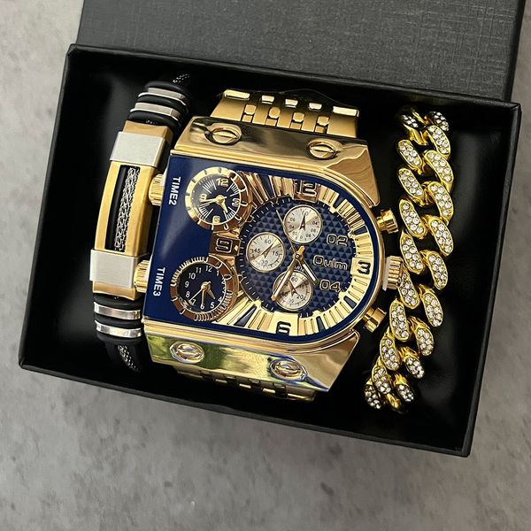 wristwatches oulm auto date men watch square gold quartz wrist watch for man sports multi-time zone military male waterproof reloj hombre 23, Slivery;brown
wristwatches oulm auto date men watch square gold quartz wrist watch for man sports multi-time zone military male waterproof reloj hombre 23, Slivery;brown