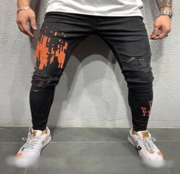 men streetwear digitally printed knee ripped skinny jeans hole distressed destroyed printed hip hop biker joggers denim pants5211359, Blue
men streetwear digitally printed knee ripped skinny jeans hole distressed destroyed printed hip hop biker joggers denim pants5211359, Blue