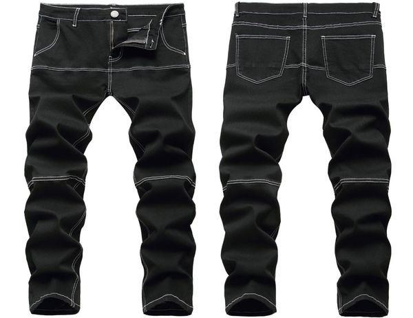 men039s jeans man black slim stretch denim spliced patchwork contrast color pants streetwear trousers fashion clothing7569446, Blue
men039s jeans man black slim stretch denim spliced patchwork contrast color pants streetwear trousers fashion clothing7569446, Blue
