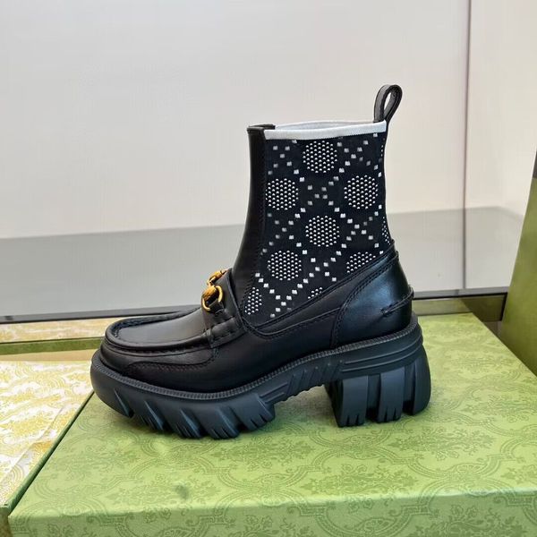 fashion short boots 100% cowhide letter women shoes metal buckle thick heels leather designer shoe high heeled lady boot socks elastic boots, Black
fashion short boots 100% cowhide letter women shoes metal buckle thick heels leather designer shoe high heeled lady boot socks elastic boots, Black