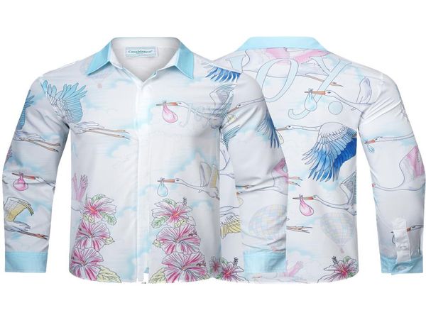 new men casual shirts casablanc crane flowers and birds around the gradient fairyland longsleeve lapel flower shirt temperament l7419227, White;black
new men casual shirts casablanc crane flowers and birds around the gradient fairyland longsleeve lapel flower shirt temperament l7419227, White;black