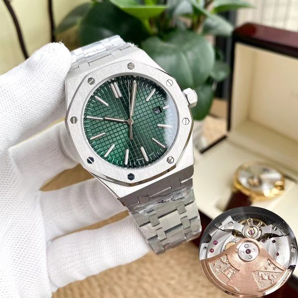 tw factory produces men's watches green dial stainless steel watch band automatic mechanical movement sapphire glass, Slivery;brown
tw factory produces men's watches green dial stainless steel watch band automatic mechanical movement sapphire glass, Slivery;brown