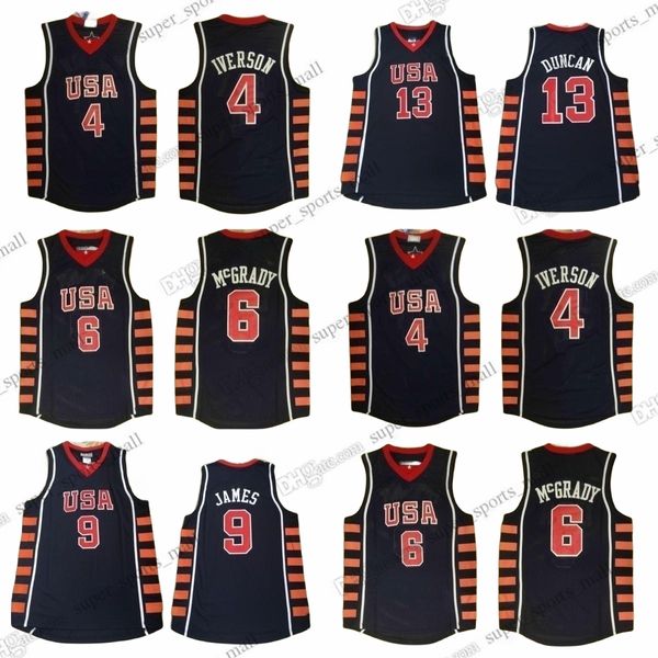 custom xs-6xl 2004 retro basketball jerseys james duncan mcgrady iverson any name any number stitched jersey, Black;red
custom xs-6xl 2004 retro basketball jerseys james duncan mcgrady iverson any name any number stitched jersey, Black;red