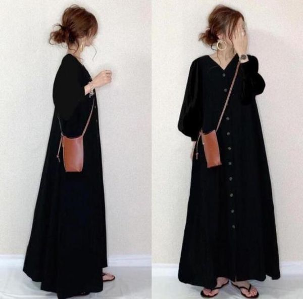 casual dresses 2022 spring japanese simple solid color vneck long sleeve dress high waist thin loose women aline tide9456449, Black;gray
casual dresses 2022 spring japanese simple solid color vneck long sleeve dress high waist thin loose women aline tide9456449, Black;gray