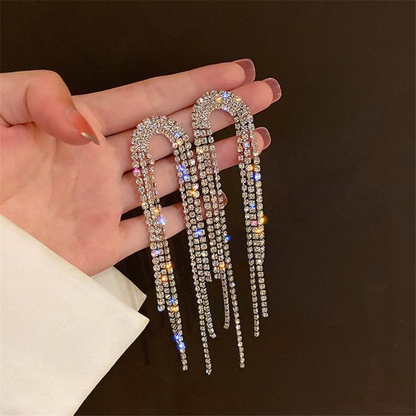 fashion statement earring long full rhinestone big earrings for women shining tassel dangle earrings wedding jewelry gift wholesale yme063, Silver
fashion statement earring long full rhinestone big earrings for women shining tassel dangle earrings wedding jewelry gift wholesale yme063, Silver