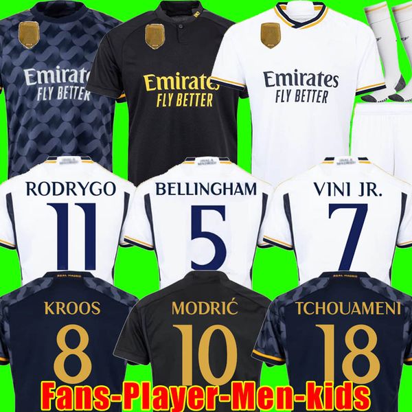 23 24 bellingham soccer jerseys vini jr camavinga tchouameni modric rodrygo 2023 2024 football shirt player version camiseta real madrids me, Black;yellow
23 24 bellingham soccer jerseys vini jr camavinga tchouameni modric rodrygo 2023 2024 football shirt player version camiseta real madrids me, Black;yellow