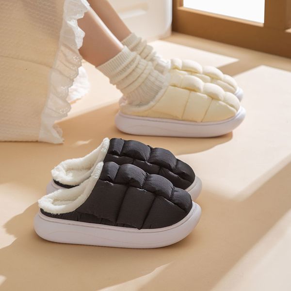 slippers comwarm fashion plush slippers for woman man bread shoes winter warm thick platform waterproof slippers outdoor home shoes 230829, Black
slippers comwarm fashion plush slippers for woman man bread shoes winter warm thick platform waterproof slippers outdoor home shoes 230829, Black