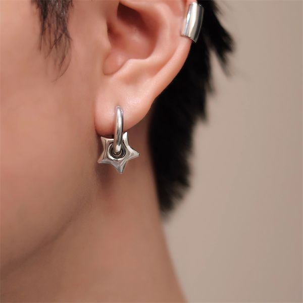 five-pointed star exquisite premium earrings unique netizens popular 2023 thick circle accessories charming jewelry, Golden;silver
five-pointed star exquisite premium earrings unique netizens popular 2023 thick circle accessories charming jewelry, Golden;silver