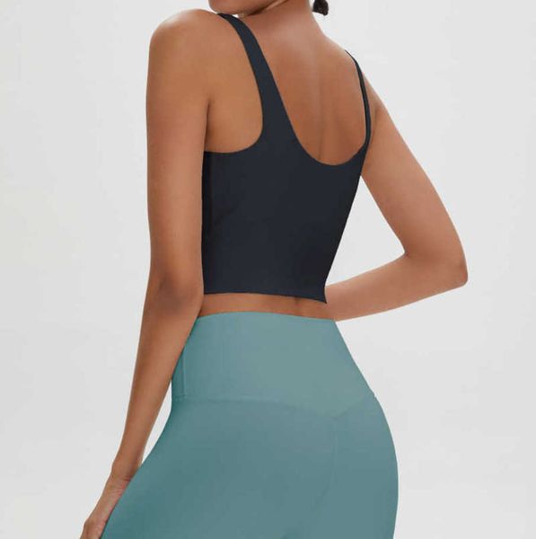 2023 desginer al yoga sports bra women's traceless thin fitness strap tank shockproof gathering one piece top, White
2023 desginer al yoga sports bra women's traceless thin fitness strap tank shockproof gathering one piece top, White